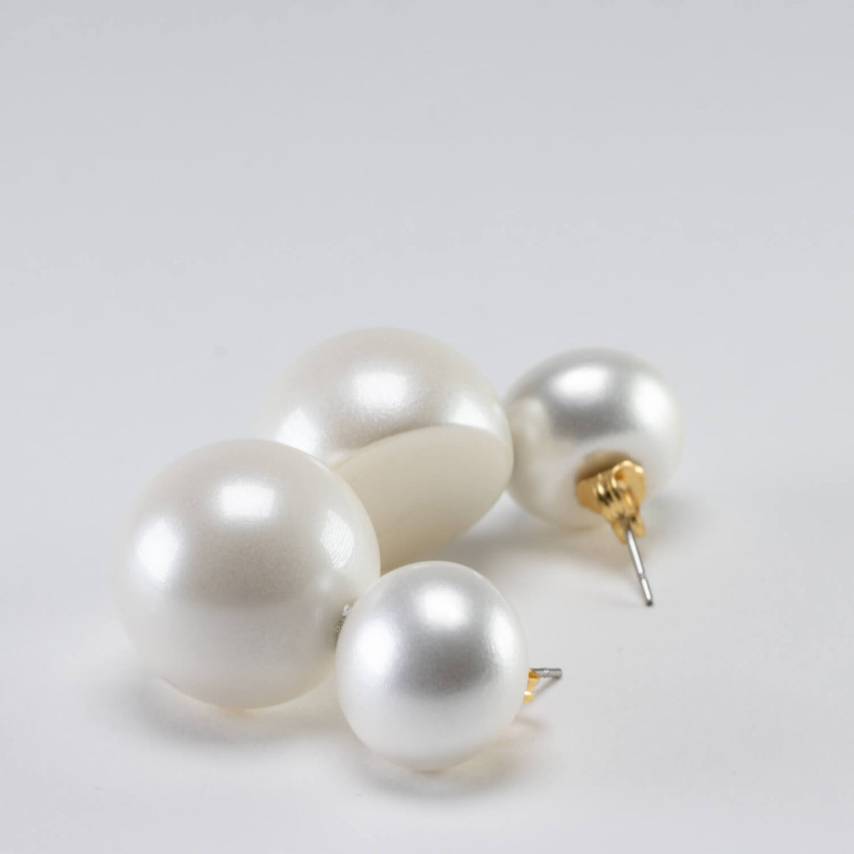 Double Pearl Earring Pearl