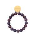 Mini Beads Flex Bracelet aubergine marble
