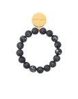 Mini Beads Flex Bracelet black marble