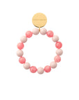 Mini Beads Flex Bracelet 2 color light rose - watermelon marble