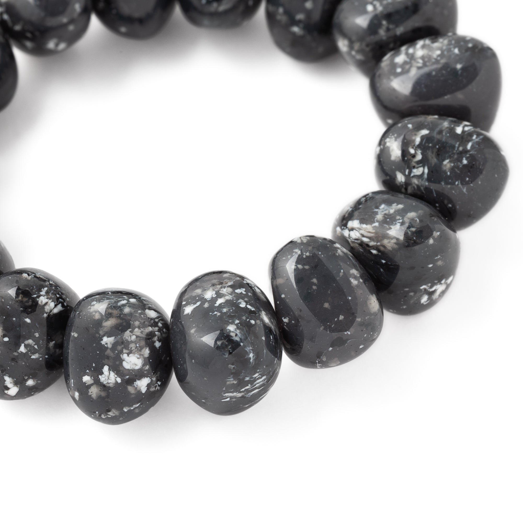 Stone Flex Bracelet black marble