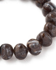 Mini Stone Flex Bracelet dark brown marble