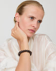 Mini Stone Flex Bracelet dark brown marble