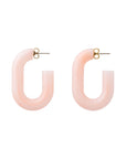 New Oval Earring peach sorbet