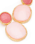 Vintage Oval Earring watermelon - peach sorbet