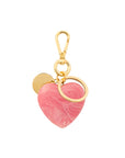 Heart Key Chain Charm watermelon marble