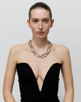 Bold Link Necklace silver