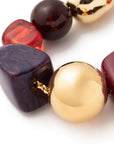 Cortina Necklace aubergine marble