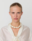 Big Organic Stud Pearl Necklace pearl