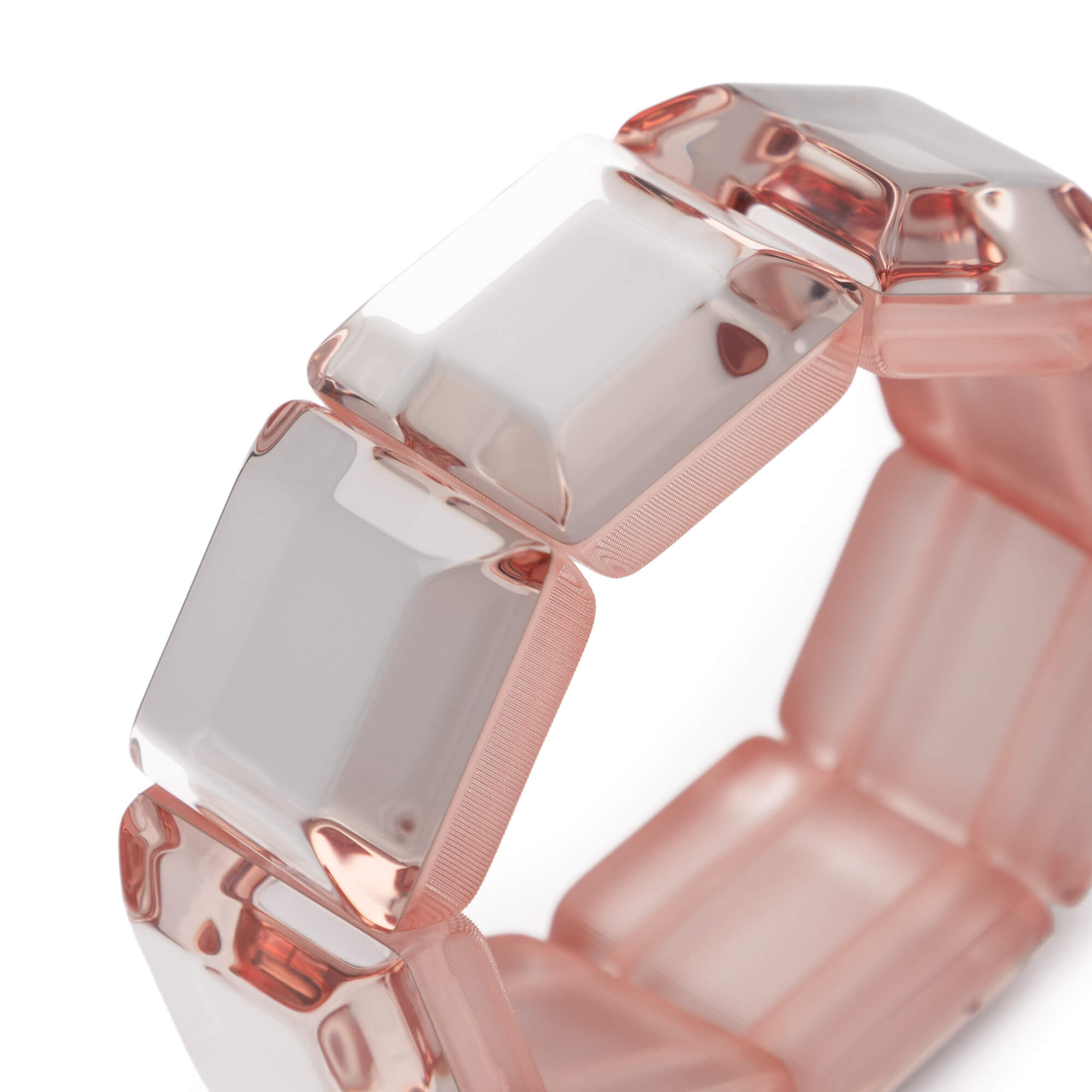 Galaxy Flex Bracelet clear red