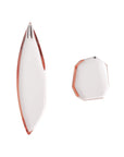Galaxy Irregular Earring clear red