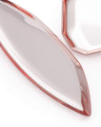 Galaxy Irregular Earring clear red