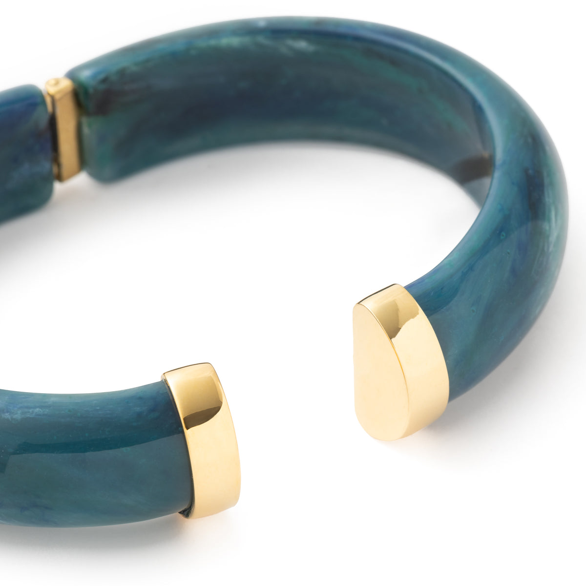 Clic Bangle teal marble