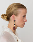 Rhinestone Clear Earring clear taupe
