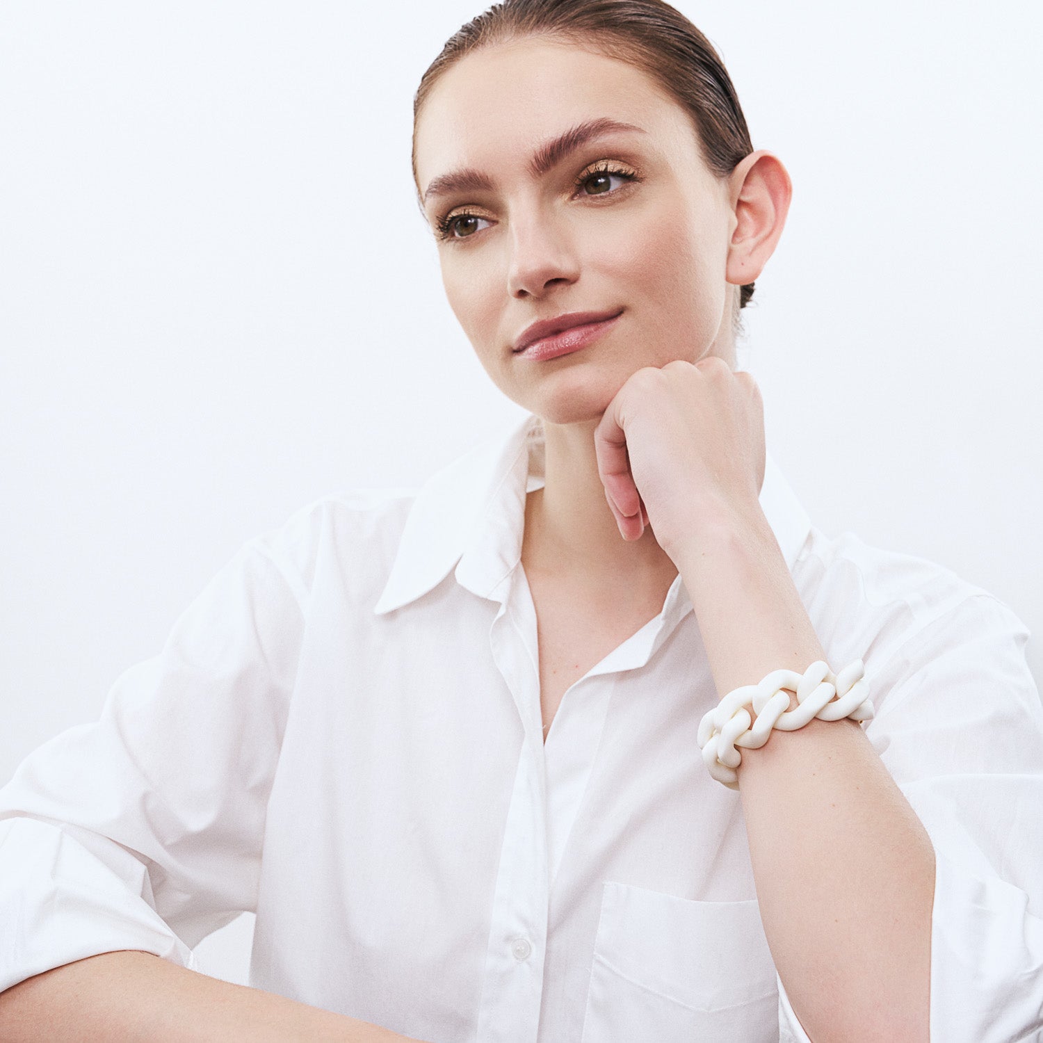 GREAT Bracelet Matt Off White - Vanessa Baroni