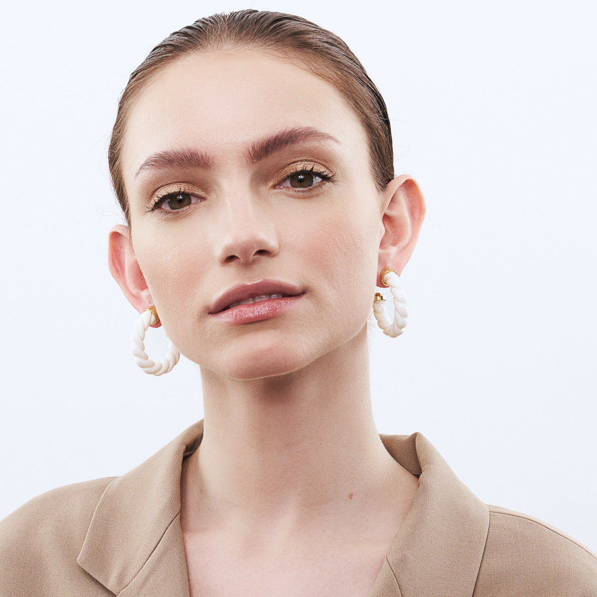 Rope Earring Off White