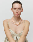 Small Turtle Necklace Short peach sorbet