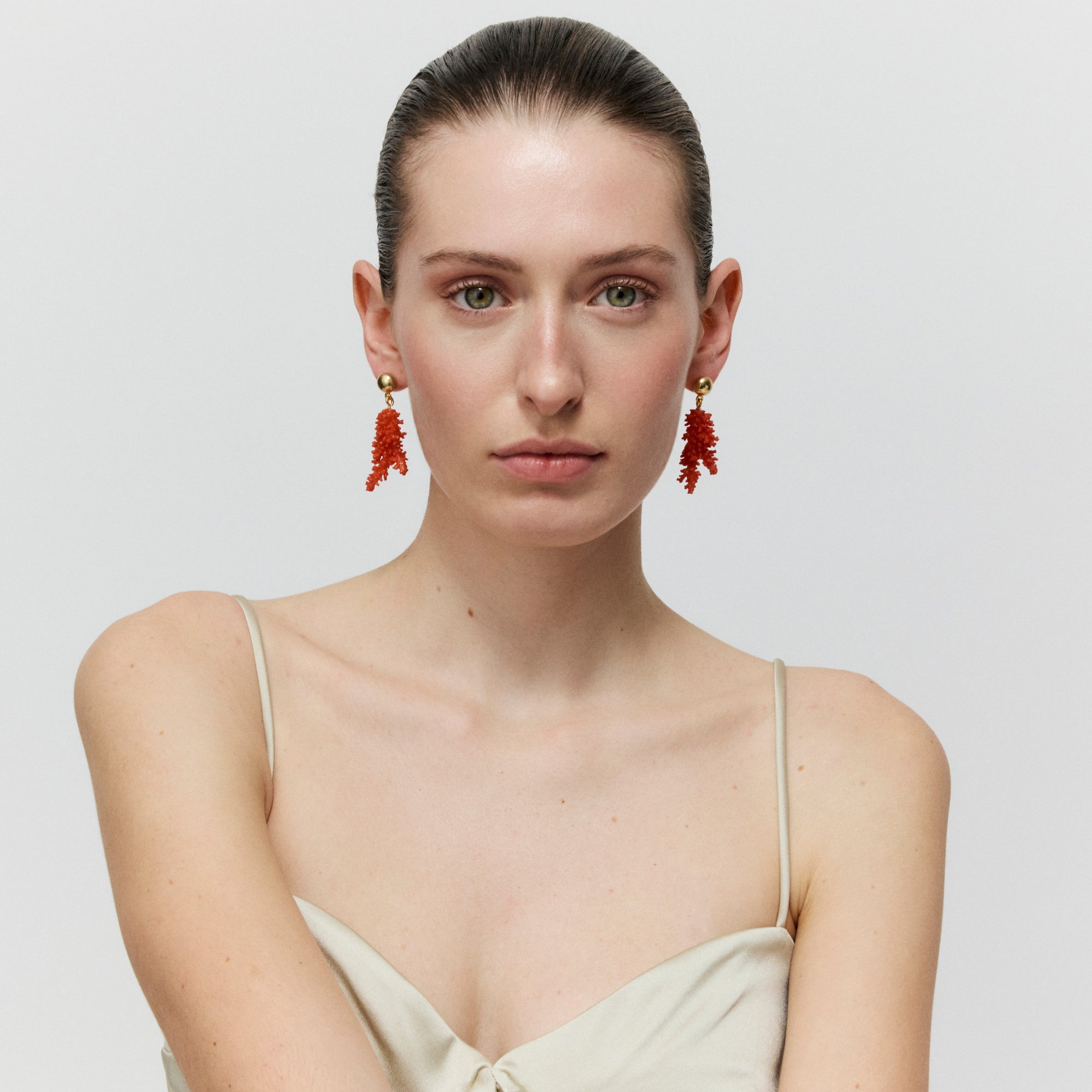Single Coral Earring coral