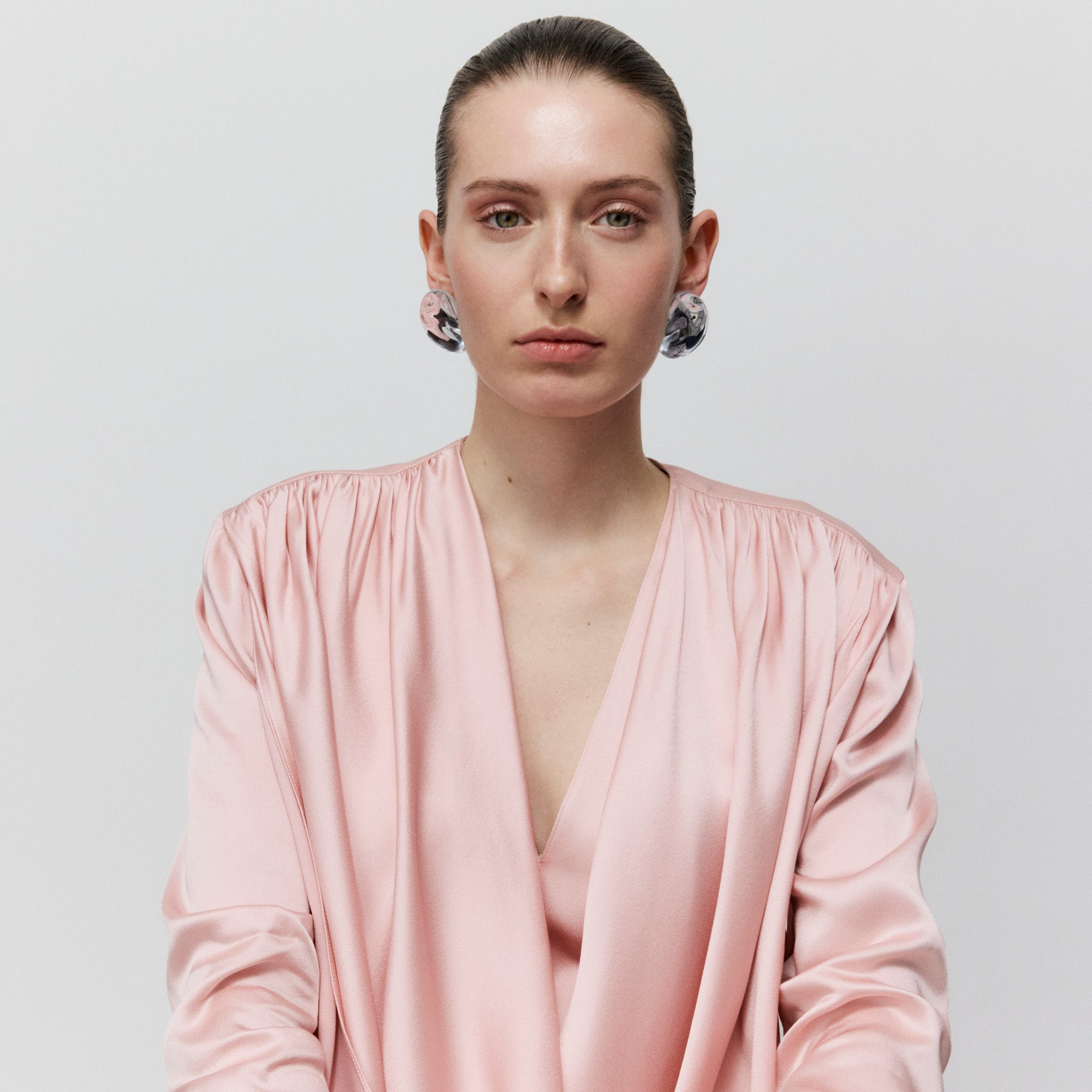 Galaxy Nugget Earring clear