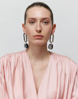 Galaxy Bold Link Earring silver
