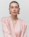 Strawberry Earrings red