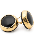 Vintage Round Earring black