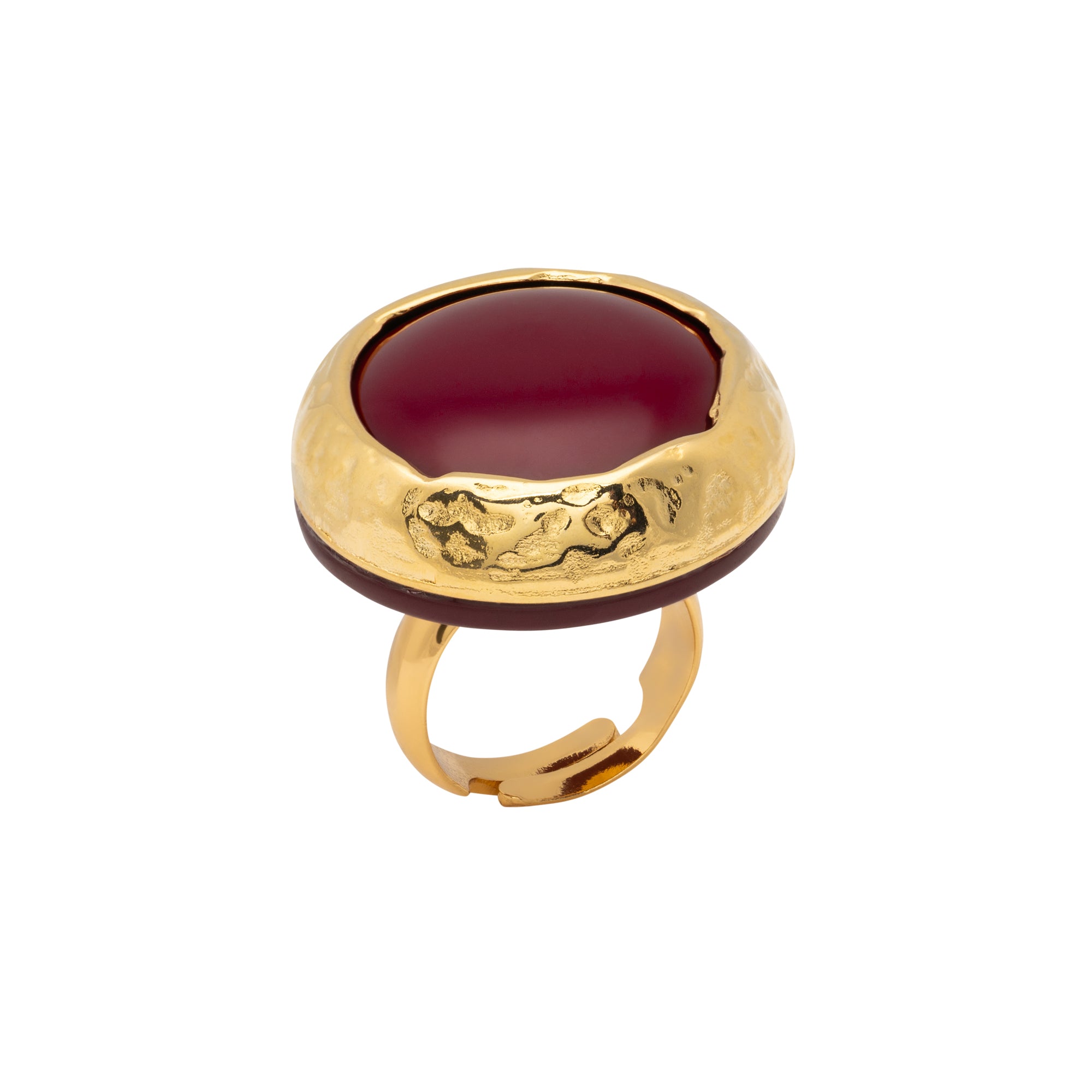 Vintage Round Ring bordeaux