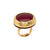 Vintage Round Ring bordeaux
