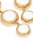 Vintage Tripple Earring off-white