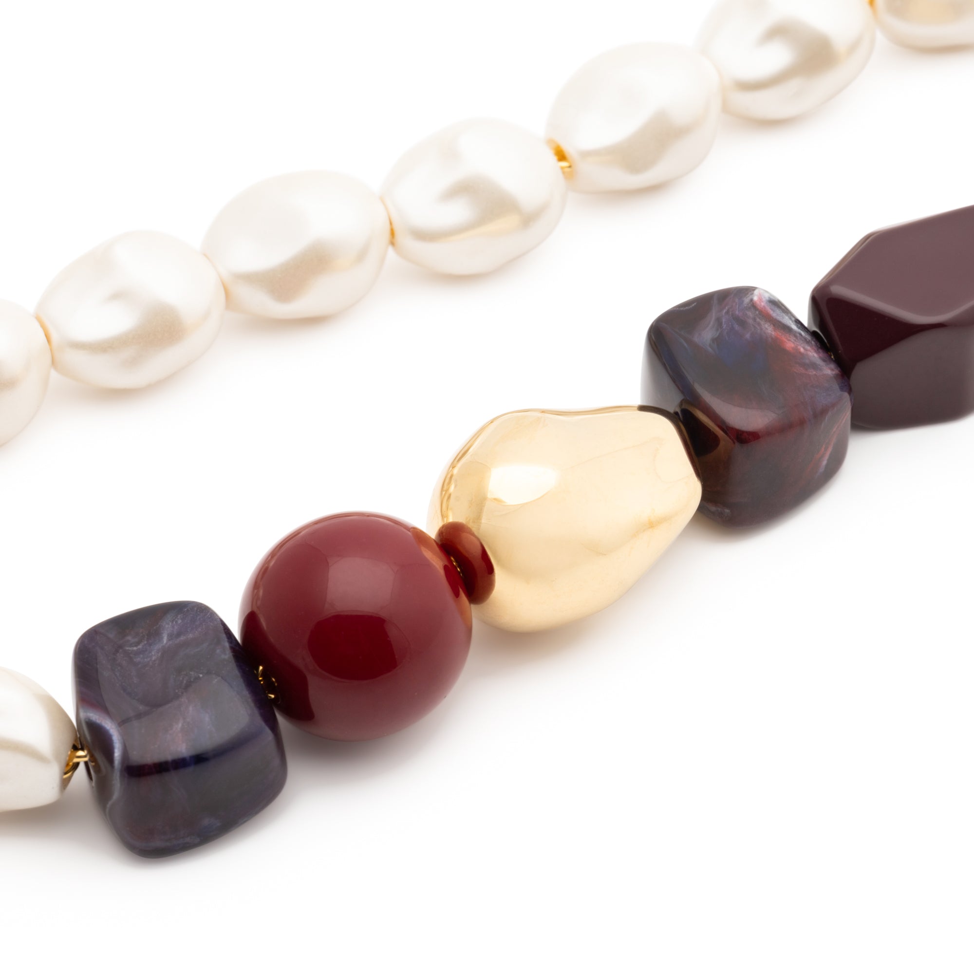 Winter Ibiza Necklace bordeaux