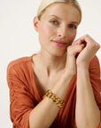 Hammered Bracelet gold