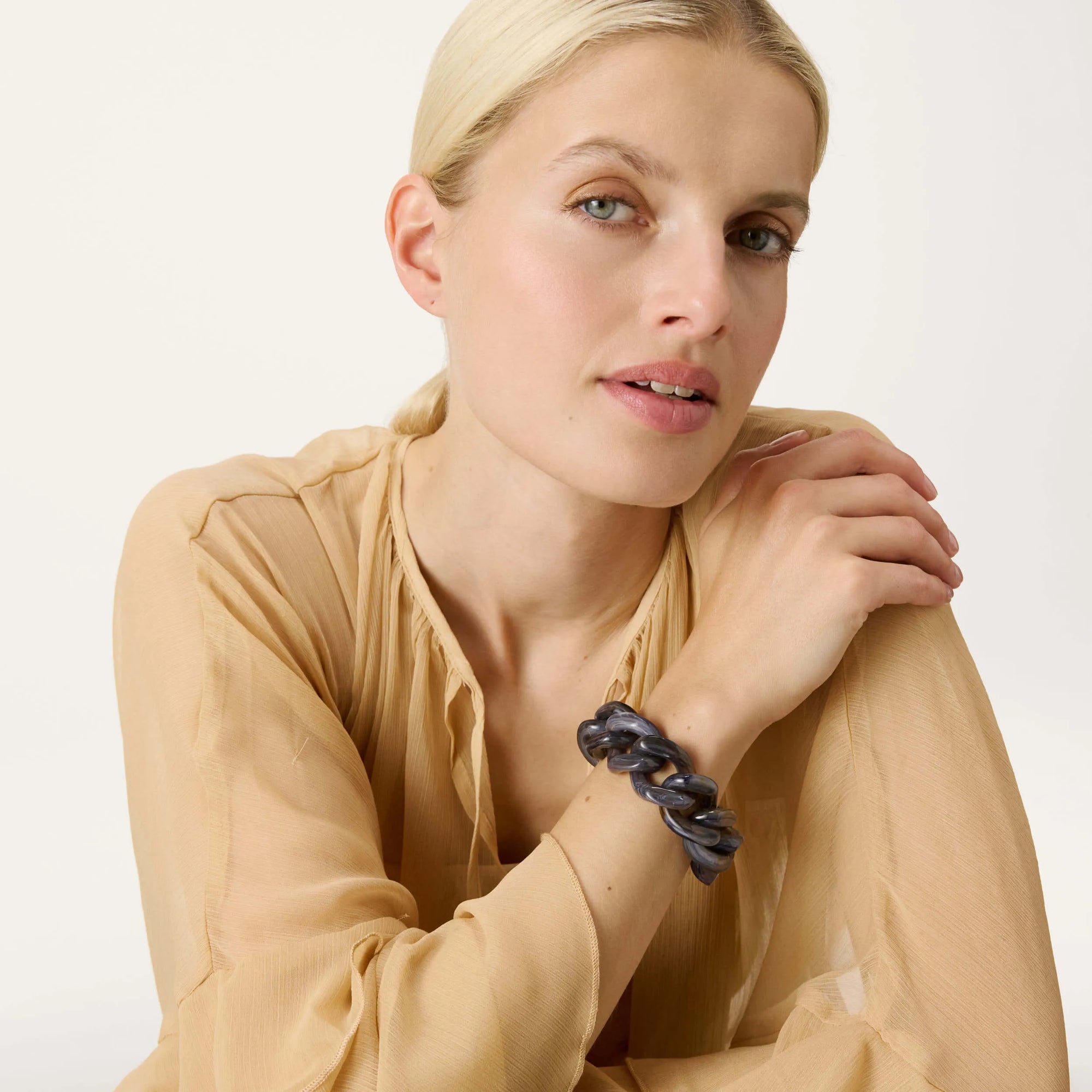 Great Bracelet blue jeans marble