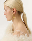 New Oval Earring gold