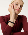 Mini Beads Flex Bracelet black universe marble