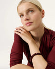 Soft Edge Bangle bordeaux marble