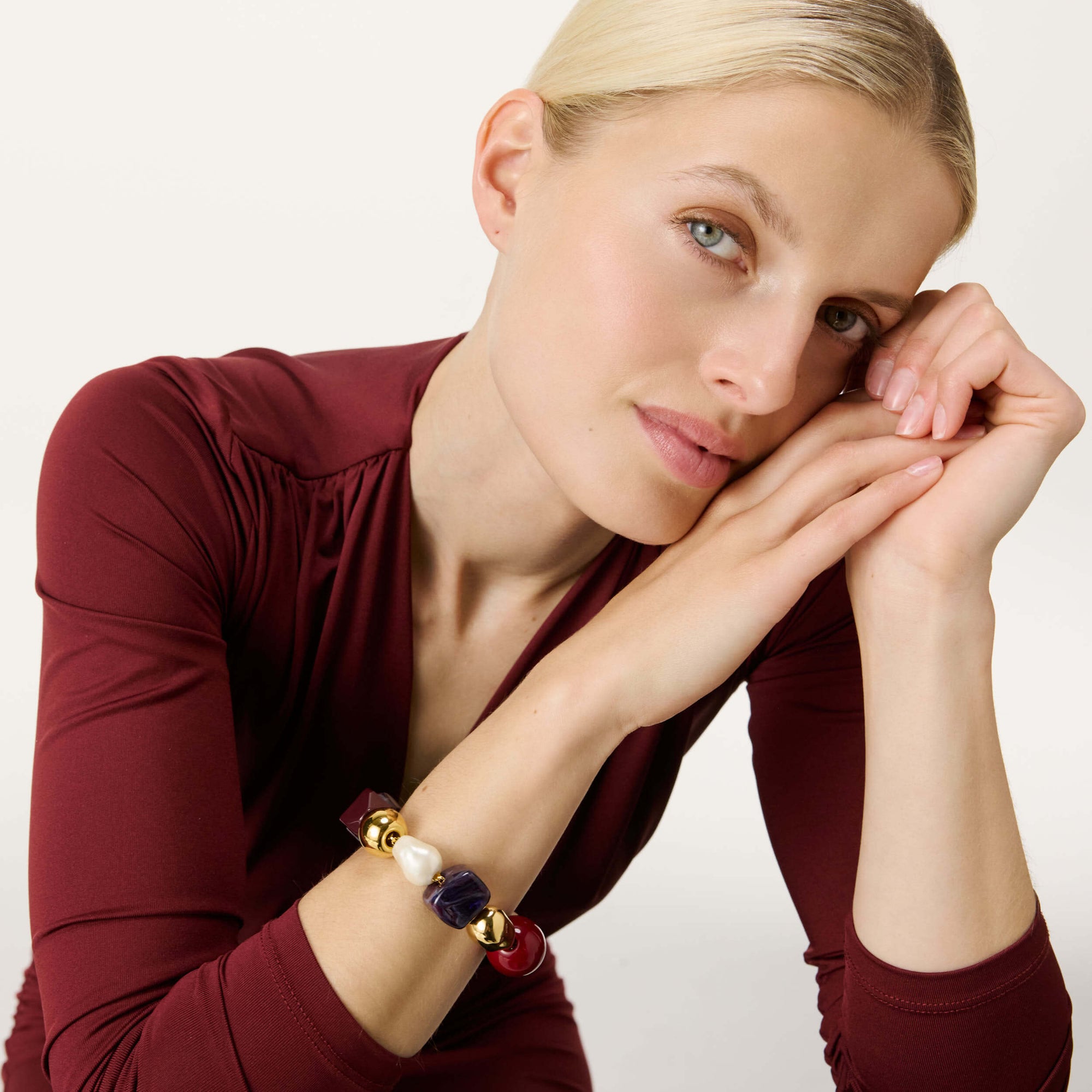 Winter Ibiza Bracelet bordeaux