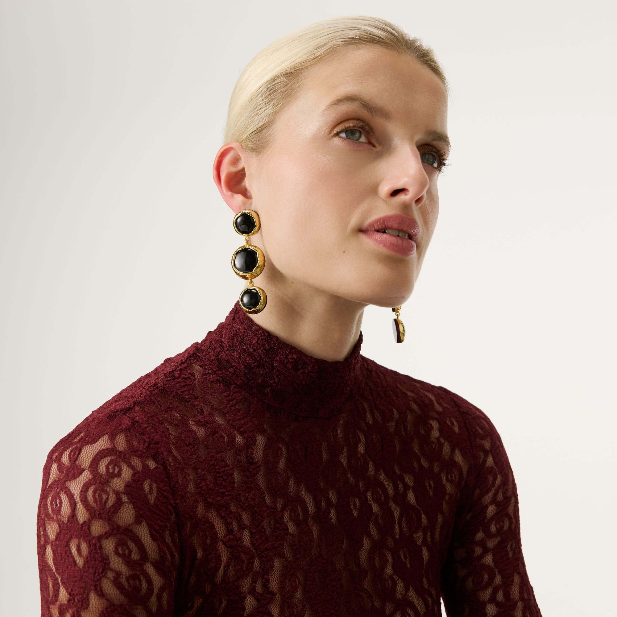 Vintage Triple Earring black