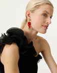 Multi Star Earring multi red