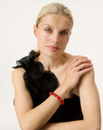 Olive Flex Bracelet red marble