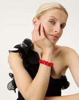 Mini Flat Chain Bracelet scarlet red