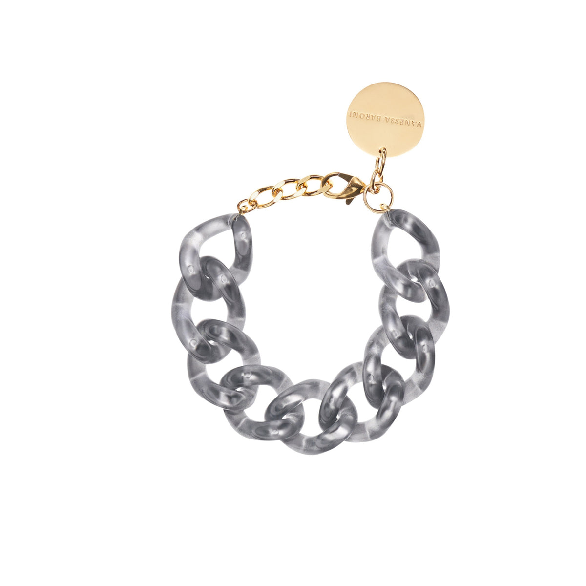 Flat Chain Bracelet Laguna Grey