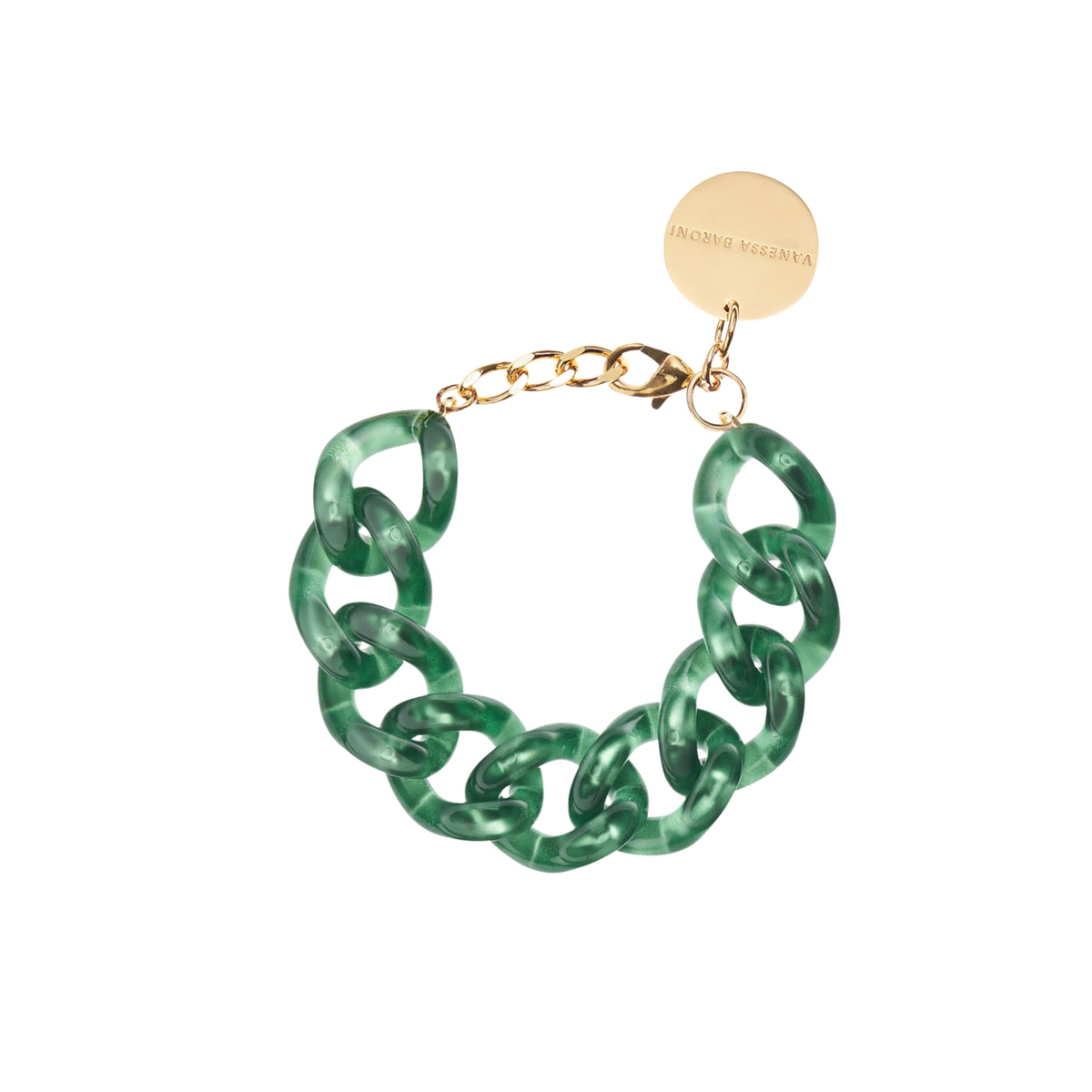 Flat Chain Bracelet Laguna Green