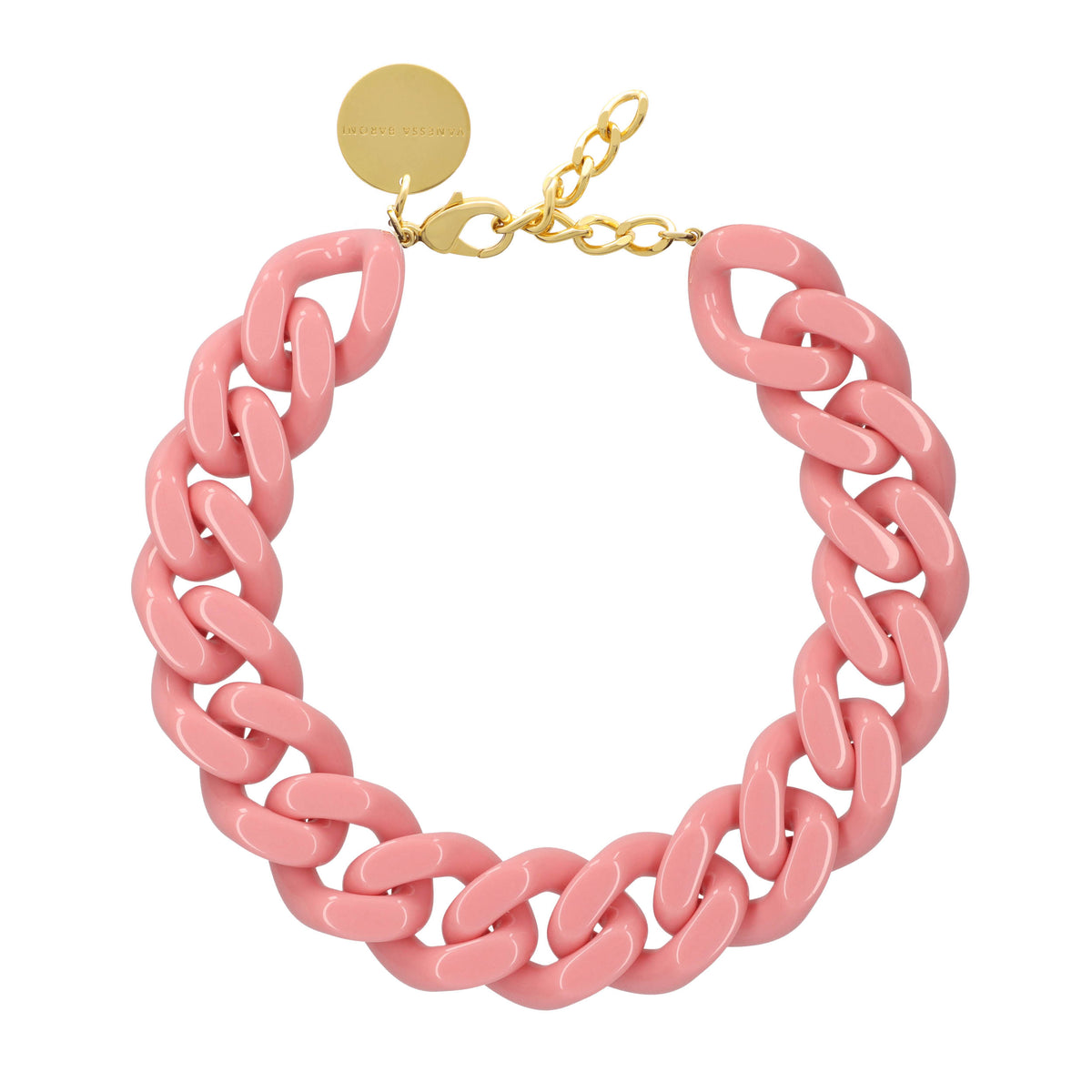BIG Flat Chain Necklace rosé