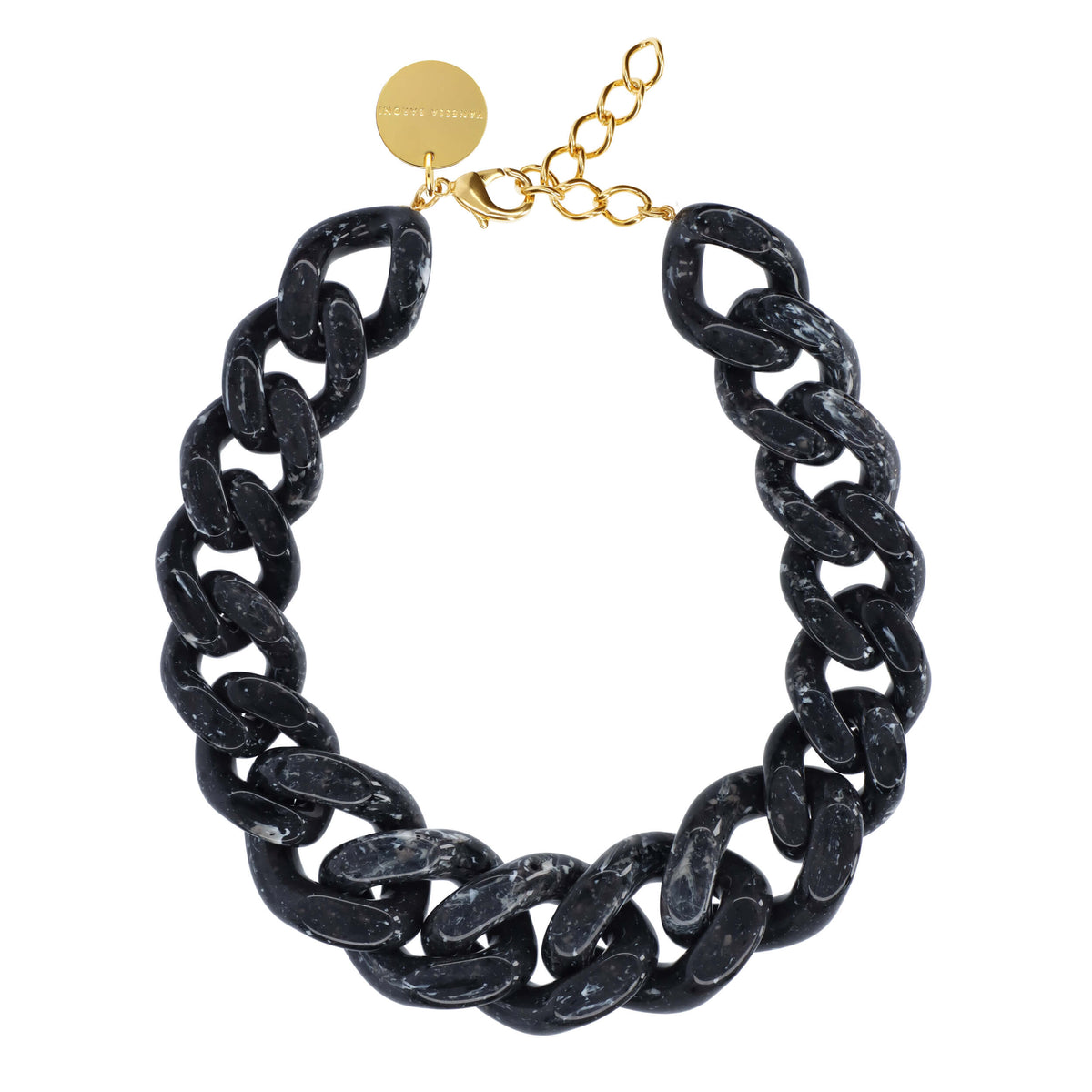 GREAT Necklace black marble