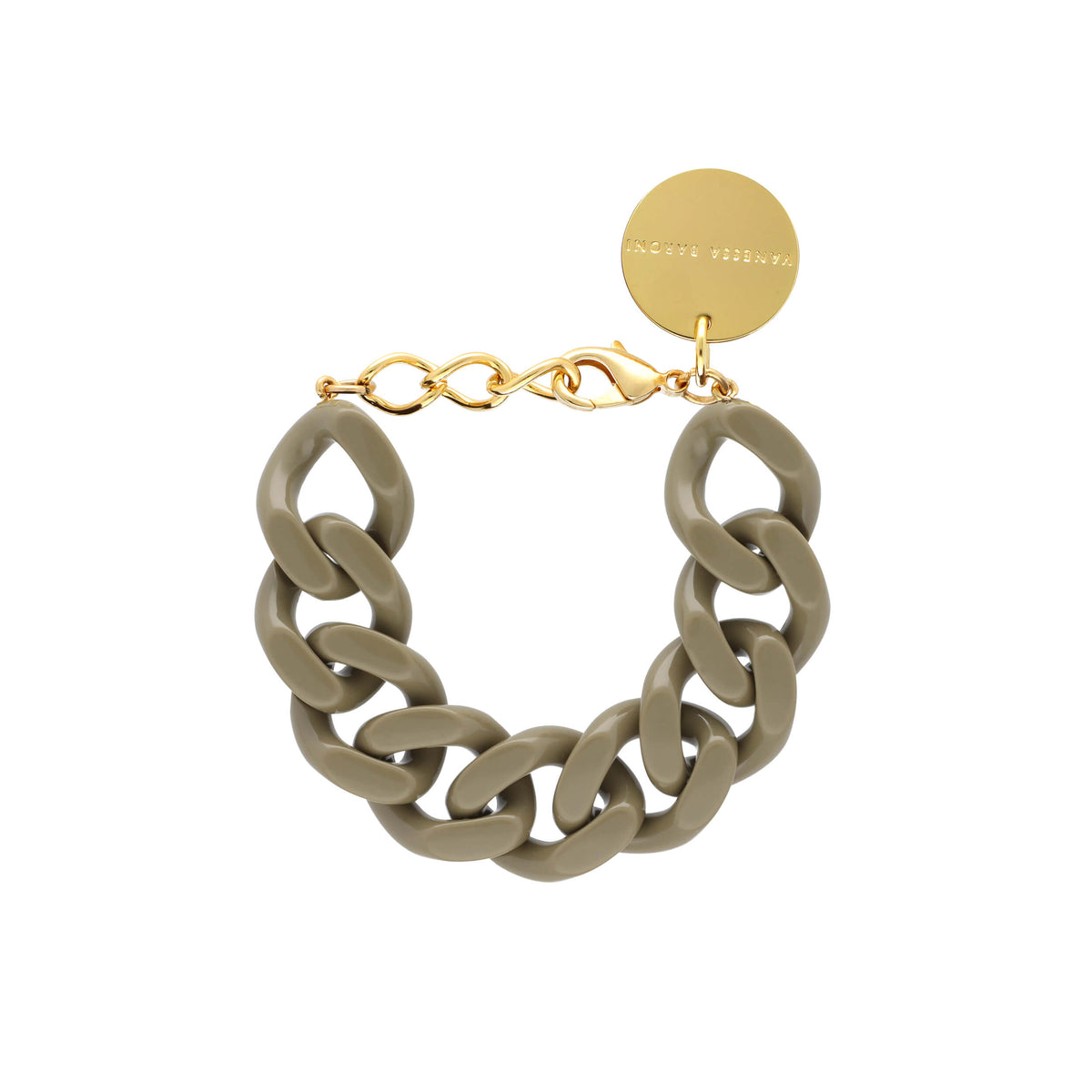 Flat Chain Bracelet Olive