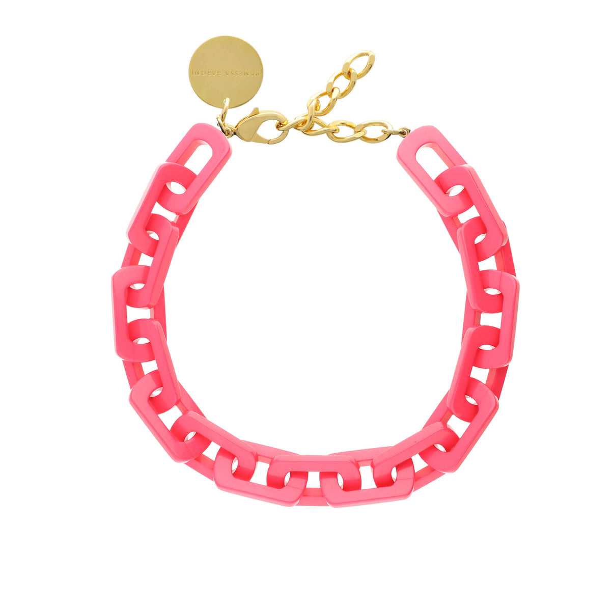 Edge Necklace Pink