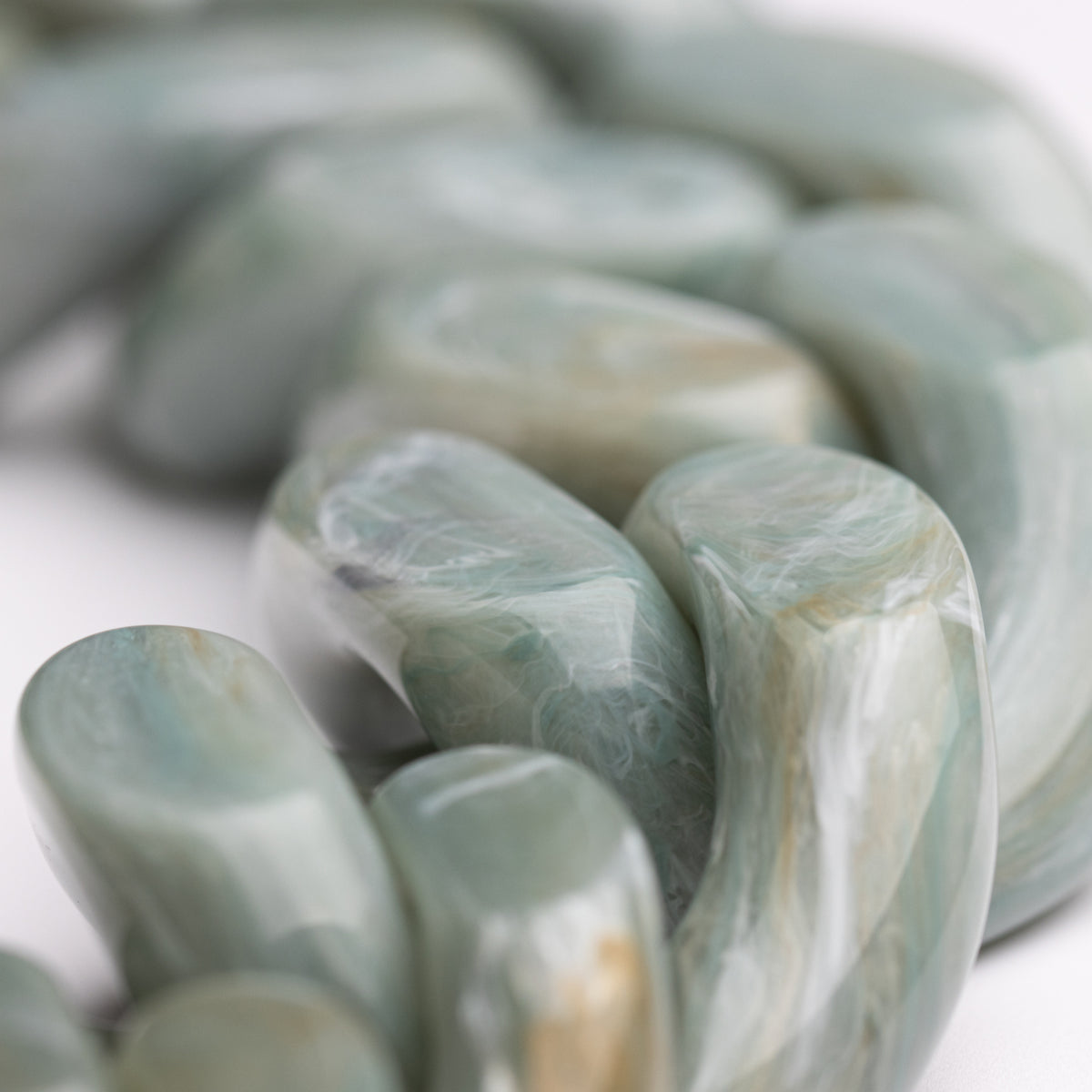 GREAT Necklace jade marble