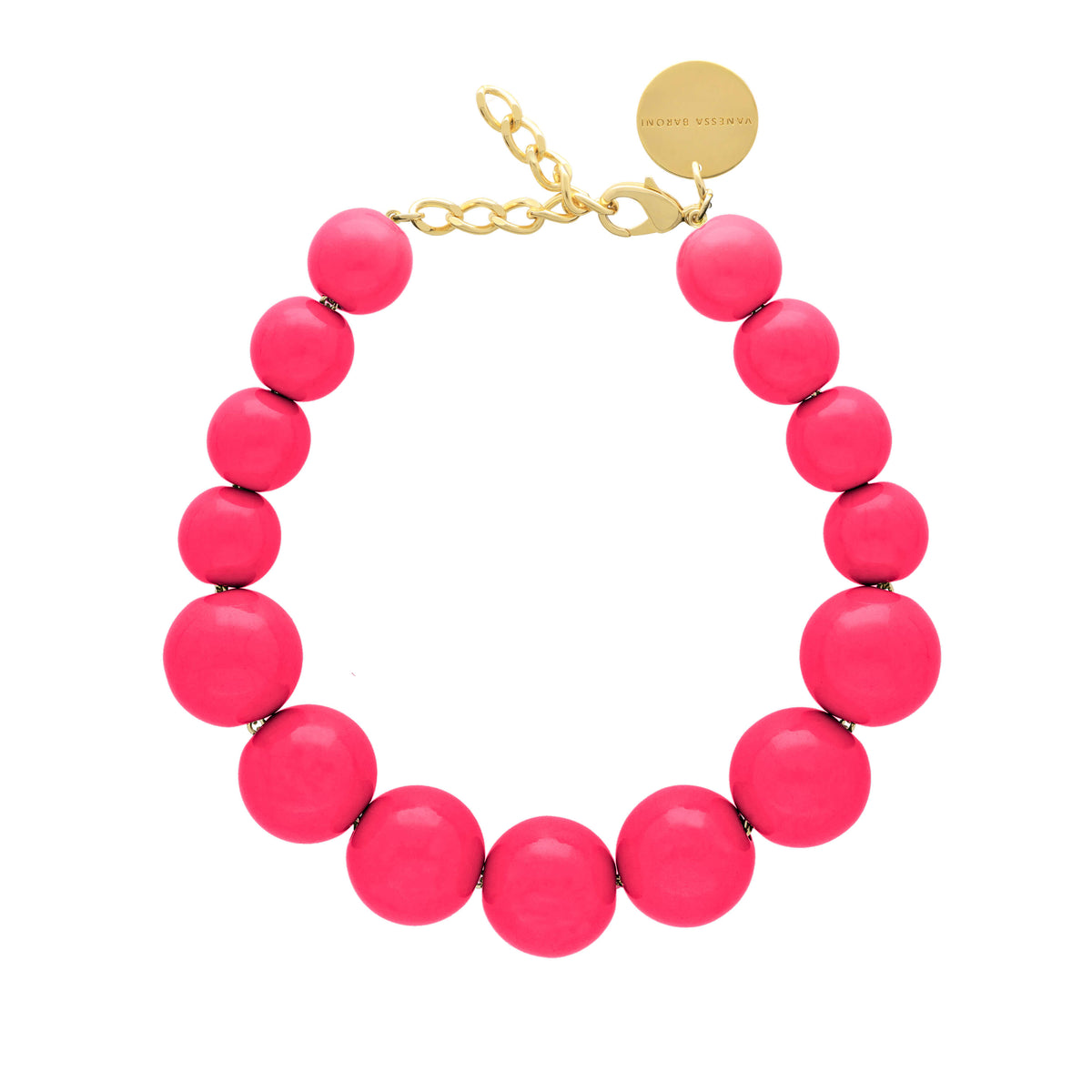 Beads Necklace Pink