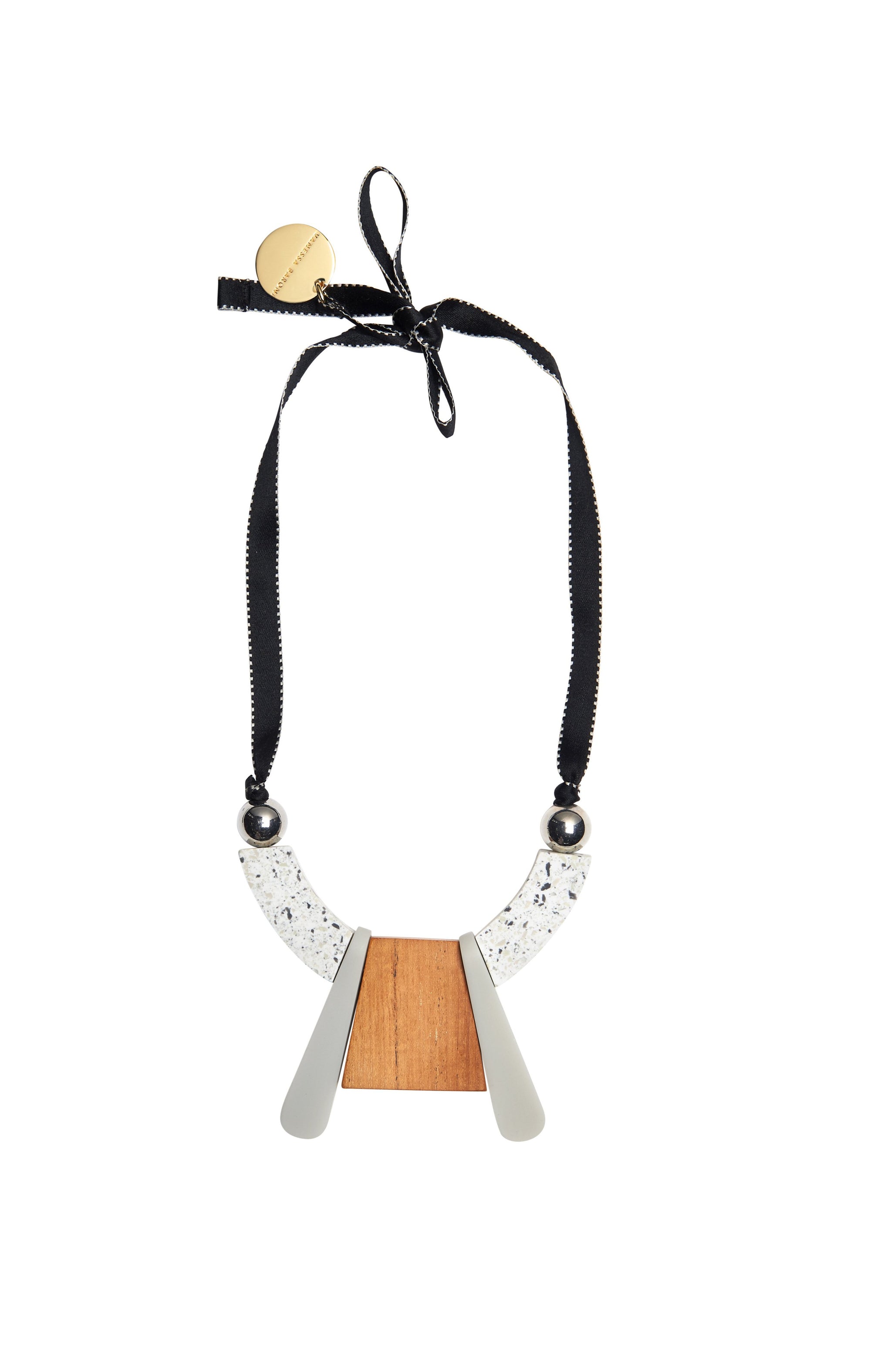 U-Shape Pendant Necklace multicolor | Vanessa Baroni.