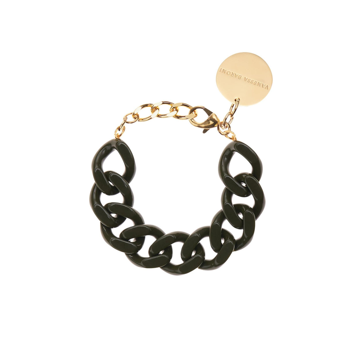 Flat Chain Bracelet Winter Olive